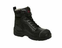 KingGee Mens Phoenix 6Z Side UP Work Safety Boots Nubuck Leather Comfy K27890-Collins Clothing Co