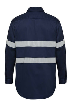 Hard Yakka Foundations Long Sleeve Taped Cotton Drill Work Shirt Y07227-Collins Clothing Co
