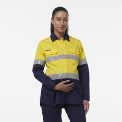 KingGee Womens Workcool Maternity Reflective Shirt K44234-Collins Clothing Co