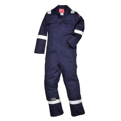UBIZ5 Bizweld Flame Resistant Coveralls for Welding, Protective Safety FR Workwear Coveralls Navy Tall, Large