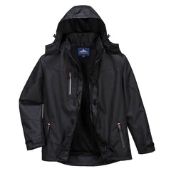 S555 Outcoach Waterproof Breathable Protective Jacket Black, 4X-Large