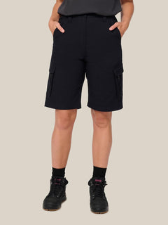 Hard Yakka Womens Edge Ripstop Work Shorts Stretch Cargo Shorts Y08202