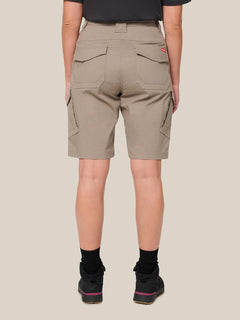 Hard Yakka Womens Edge Ripstop Work Shorts Stretch Cargo Shorts Y08202