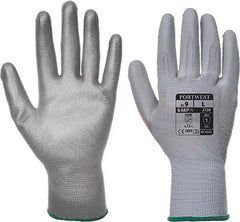 Portwest Vending PU Palm Smooth Glove Gray VA120