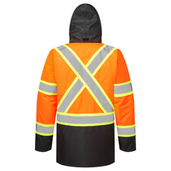 Portwest Hi-Vis X Back Contrast Winter Traffic Durable Jacket CA369