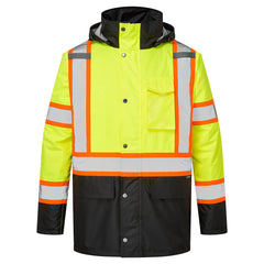 Portwest Hi-Vis X Back Contrast Winter Traffic Durable Jacket CA369