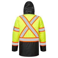 Portwest Hi-Vis X Back Contrast Winter Traffic Durable Jacket CA369