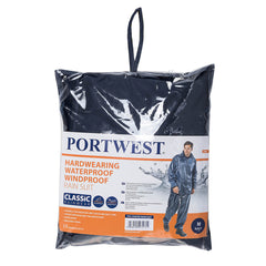 Portwest Mens Essentials Rainsuit Jacket Trouser Set L440
