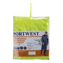 Portwest Mens Essentials Rainsuit Jacket Trouser Set L440