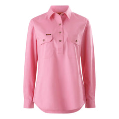 Hard Yakka New Womens Mustang Signature LS Closed Front Work Shirt Y08399