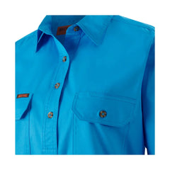 Hard Yakka New Womens Mustang Signature LS Closed Front Work Shirt Y08399