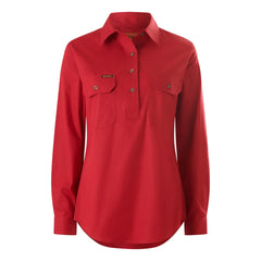 Hard Yakka New Womens Mustang Signature LS Closed Front Work Shirt Y08399