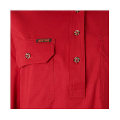 Hard Yakka New Womens Mustang Signature LS Closed Front Work Shirt Y08399