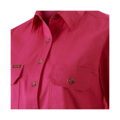 Hard Yakka New Womens Mustang Signature LS Closed Front Work Shirt Y08399