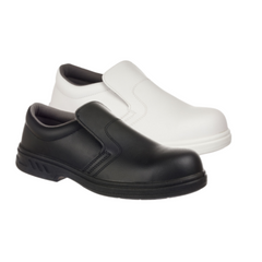 Portwest Mens Steelite Slip On Safety Shoe S2 Anti-Static Footwear Steel FW81-KarWorkwear