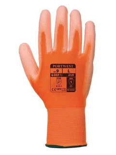 A120 Work Gloves PU Palm Dipped Abrasion and Tear Resistant Black, Large