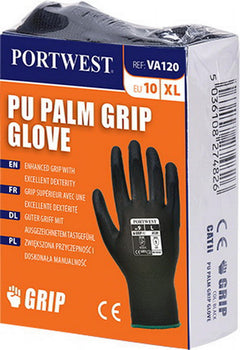 Portwest Vending PU Palm Smooth Glove Gray VA120