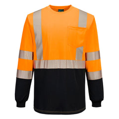 Portwest Hi-Vis Segmented Tape Contrast Long Sleeve Extra Comfort Breathable T-Shirt S197