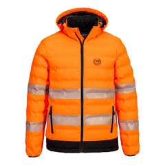 Portwest Hi Vis Breathable Windproof Ultrasonic Heated Tunnel Jacket S548