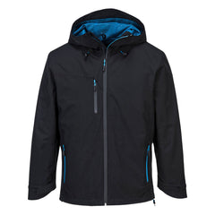 Portwest X3 Shell Jacket Breathable Water Resistant Black Hooded Jacket S600