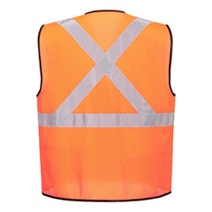Portwest Tampa Light Weight Mesh fabric Hi-Vis Mesh X-Back US396