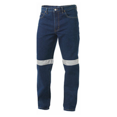 KingGee Mens Reflective Work Jean Classic Reinforced Denim Pants Workwear K53030-Collins Clothing Co
