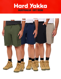 Hard Yakka Edge Ripstop Work Shorts Stretch Cargo Shorts Y05028