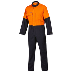 Mens Hard Yakka Protect Hi-Vis 2 Tone Tecasafe Plus Coverall Safety FR Y00302-Collins Clothing Co