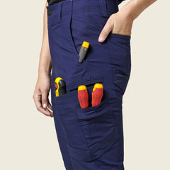SUPER SALE! Hard Yakka Womens Raptor Long Pants Safety FREE Stretch Belt Y08382