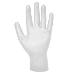 A120 Work Gloves PU Palm Dipped Abrasion and Tear Resistant White, Small