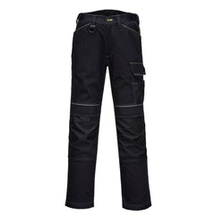 PW380 Women'S Work Pants - Stretch Fabric PW3 Workwear Utility Safety Pants with Knee Pad Pockets, Black 32