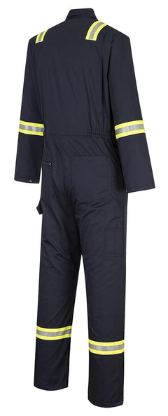 F128 Iona Xtra Reflective Coverall Navy, X-Large