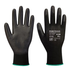 Portwest Work Gloves PU Palm Dipped Abrasion and Tear Resistant Pink A120
