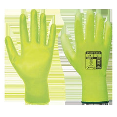 Portwest Work Gloves PU Palm Dipped Abrasion and Tear Resistant Pink A120