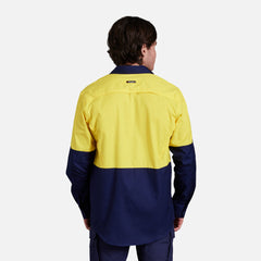 KingGee Mens Workcool 2 Hi-Vis Shirt Long Sleeve Button Up Work Workwear K54870