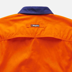 KingGee Mens Workcool Hi-Vis Taped Shirt Long Sleeve Work Lightweight K54880