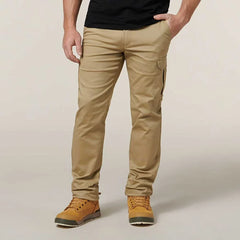 SUPER SALE! Hard Yakka Mens Core Basic Cargo Work Pants FREE Stretch Belt Y02597