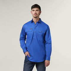 Hard Yakka Mens New Mustang LS Closed Front Work Shirt Y04004