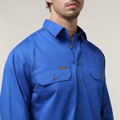 Hard Yakka Mens New Mustang LS Closed Front Work Shirt Y04004