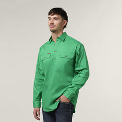 Hard Yakka Mens New Mustang LS Closed Front Work Shirt Y04004