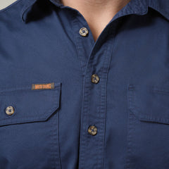 Hard Yakka Mens New Mustang LS Closed Front Work Shirt Y04004