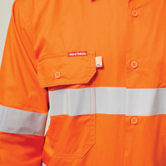 Hard Yakka Mens Lightweight Hi-Vis Shirt & Drycool Reflective Pants Uniform Set Workwear HYSET003