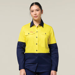 Hard Yakka Women’s  Legends Cargo Pants &amp; Hi-Vis Long Sleeve Shirt HYSET011