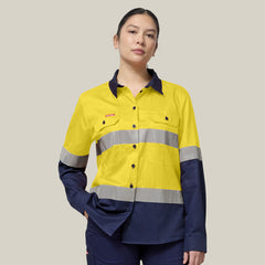 Hard Yakka Women’s Core Hi-Vis 2Tone Vented Shirt & Workcool Pants Uniform Set HYSET006