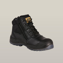 SUPER SALE HARD YAKKA Utility Zip Steel Toe Safety Boot FREE 5Pack Sock Y60125