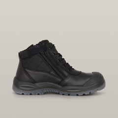 SUPER SALE HARD YAKKA Utility Zip Steel Toe Safety Boot FREE 5Pack Sock Y60125