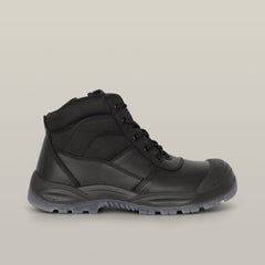 SUPER SALE HARD YAKKA Utility Zip Steel Toe Safety Boot FREE 5Pack Sock Y60125