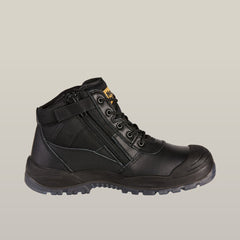 SUPER SALE HARD YAKKA Utility Zip Steel Toe Safety Boot FREE 5Pack Sock Y60125