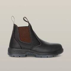 SUPER SALE! Hard Yakka Mens Pull on Steel Toe Safety Boot FREE 5Pack Sock Y60177