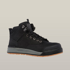 SUPER SALE! Hard Yakka Mens Lace Zip 3056 Safety Boots FREE 5 Pack Sock Y60201